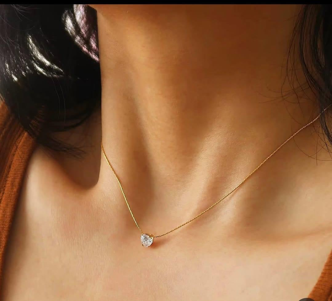 Solitaire Whisper Necklace