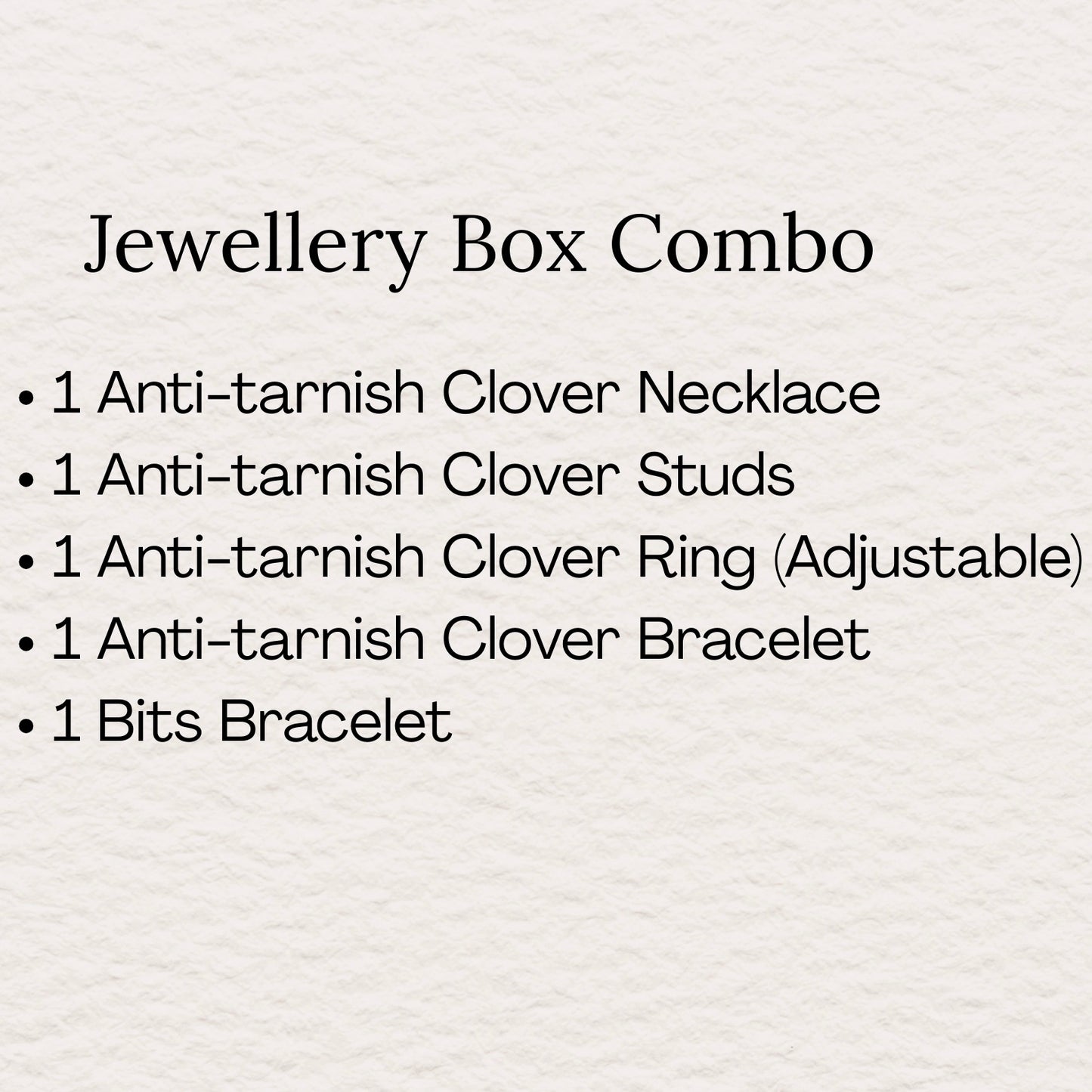 Anti-tarnish Clover Jewelry Box - (5 items + Free Organiser)