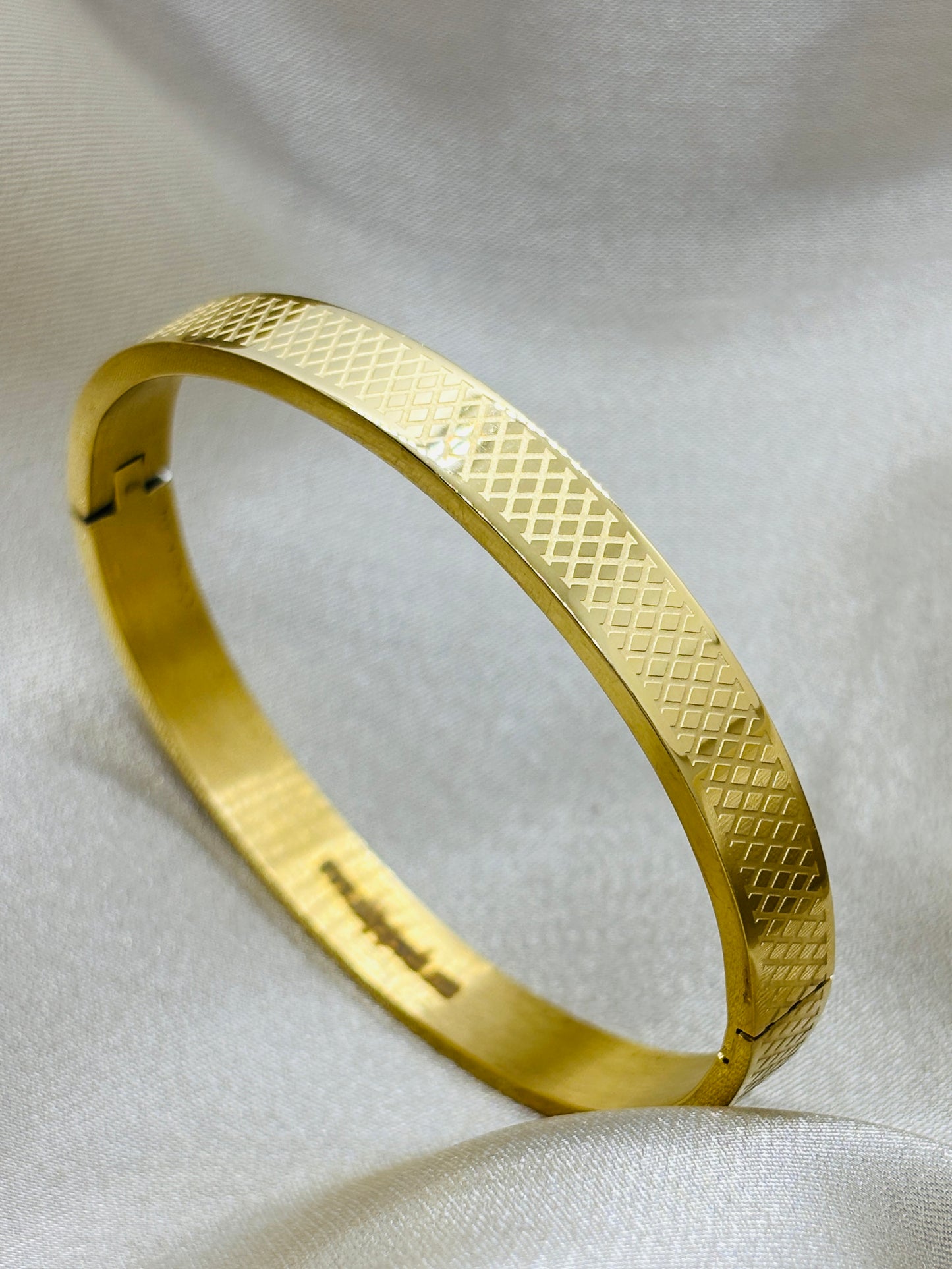 Golden Grid Bracelet
