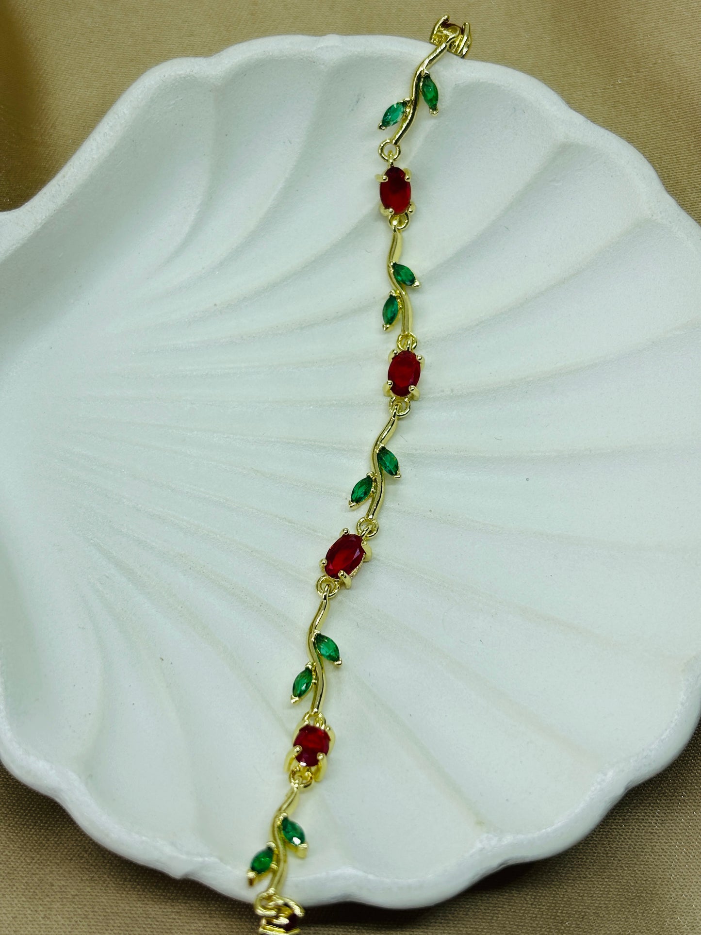 Red Tulip Bracelet