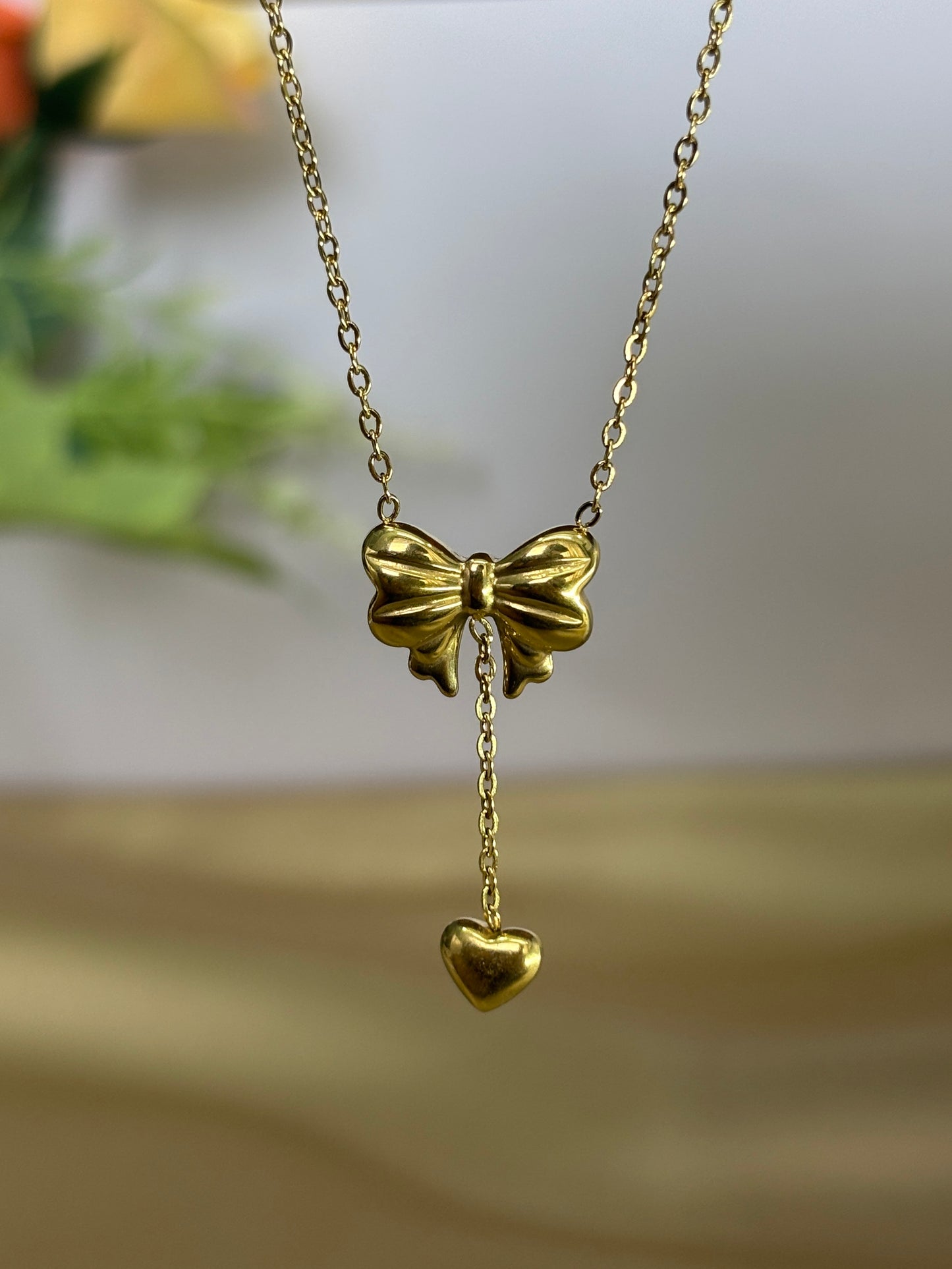 Bow Charm Necklace