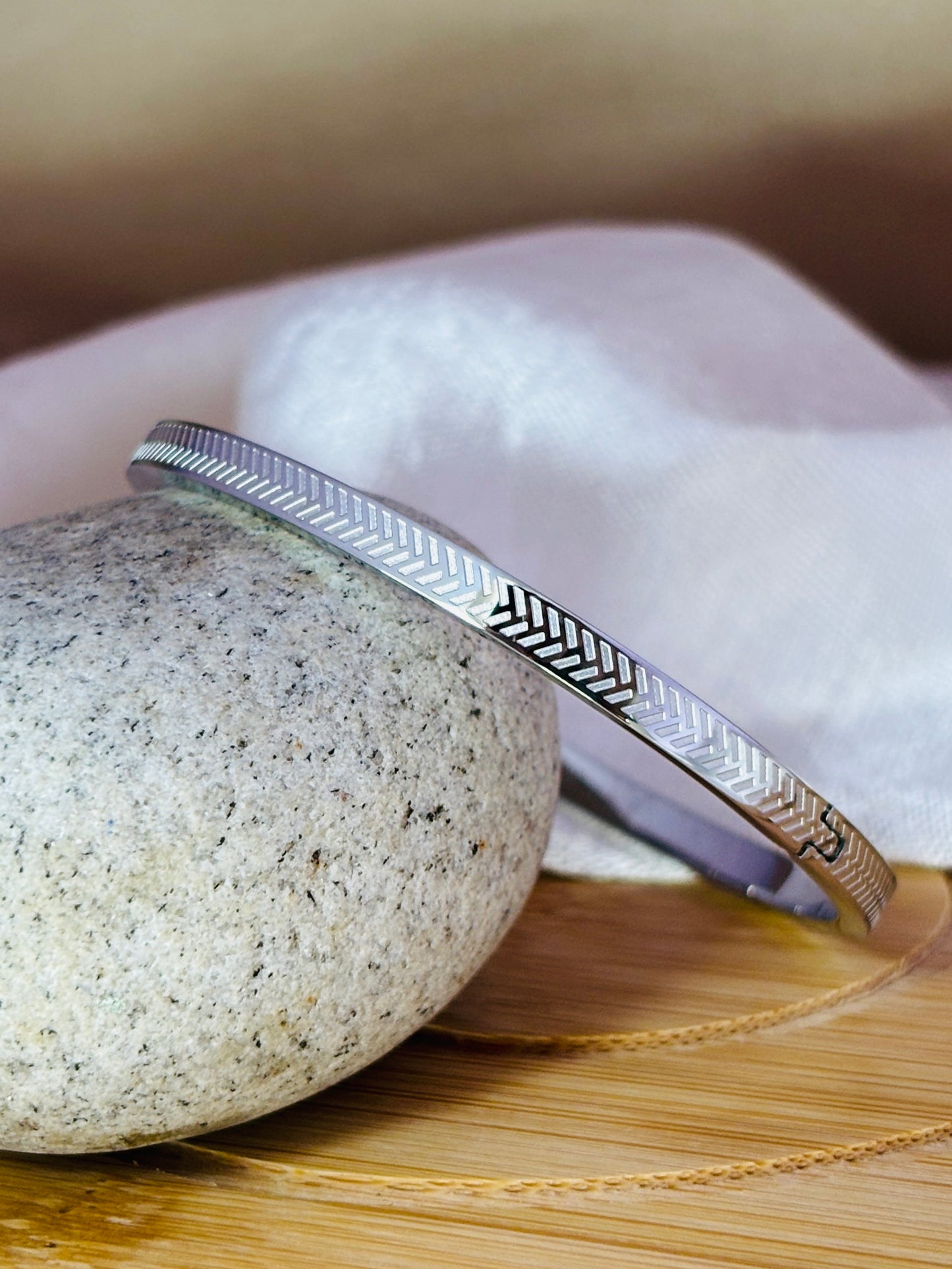 Arrowline Silver Bracelet