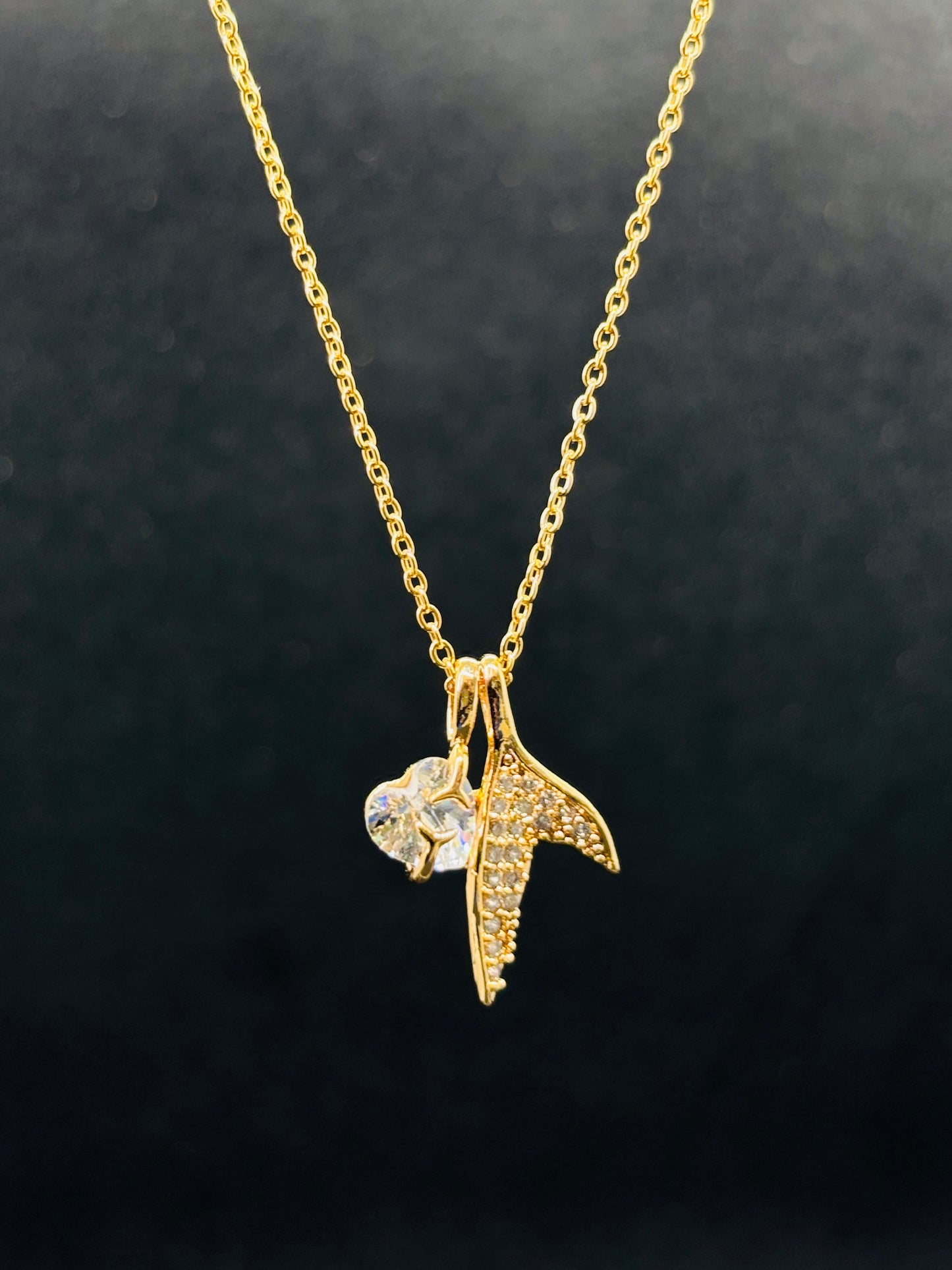 Eternal Wings & Heart Necklace