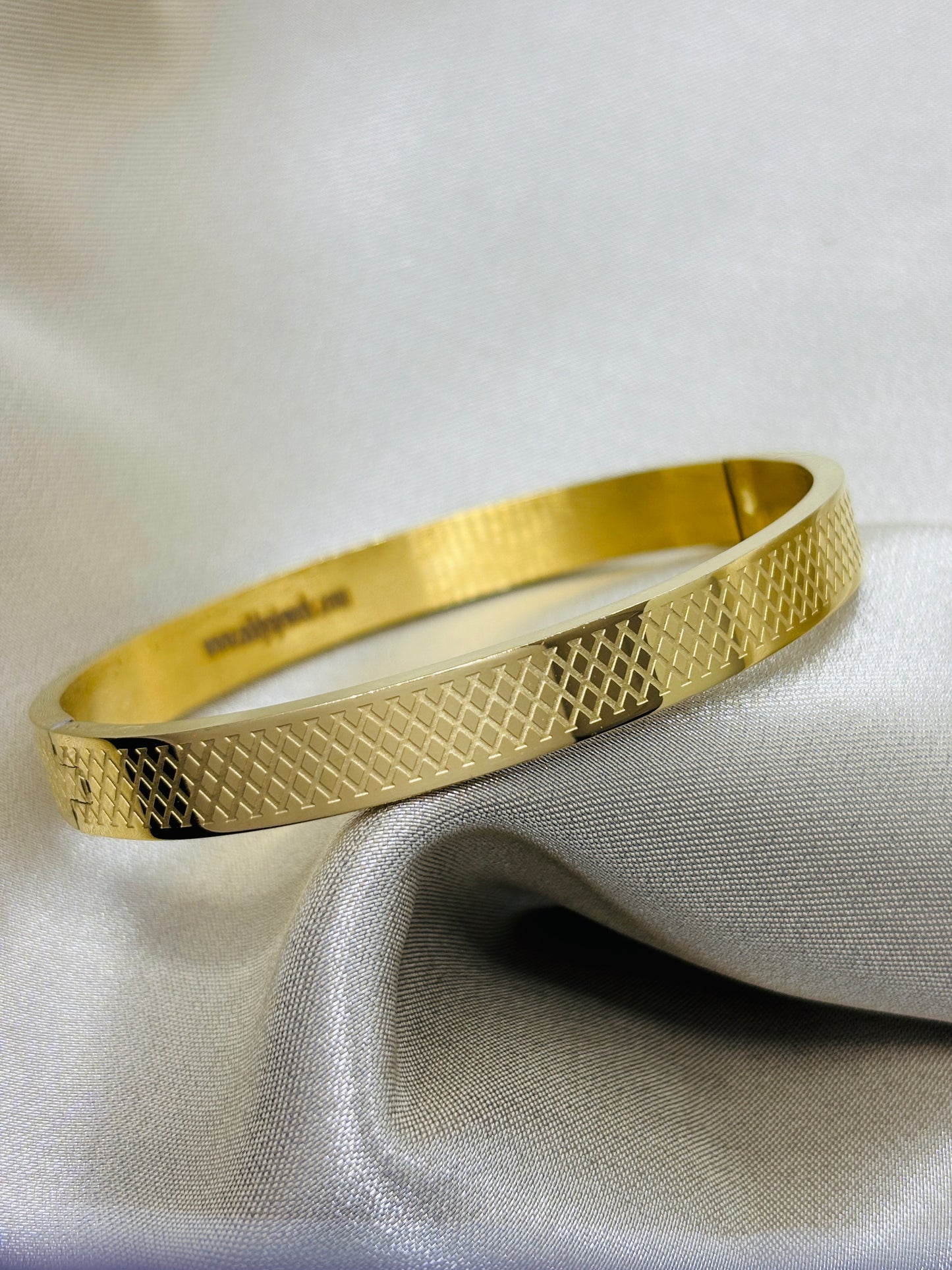 Golden Grid Bracelet