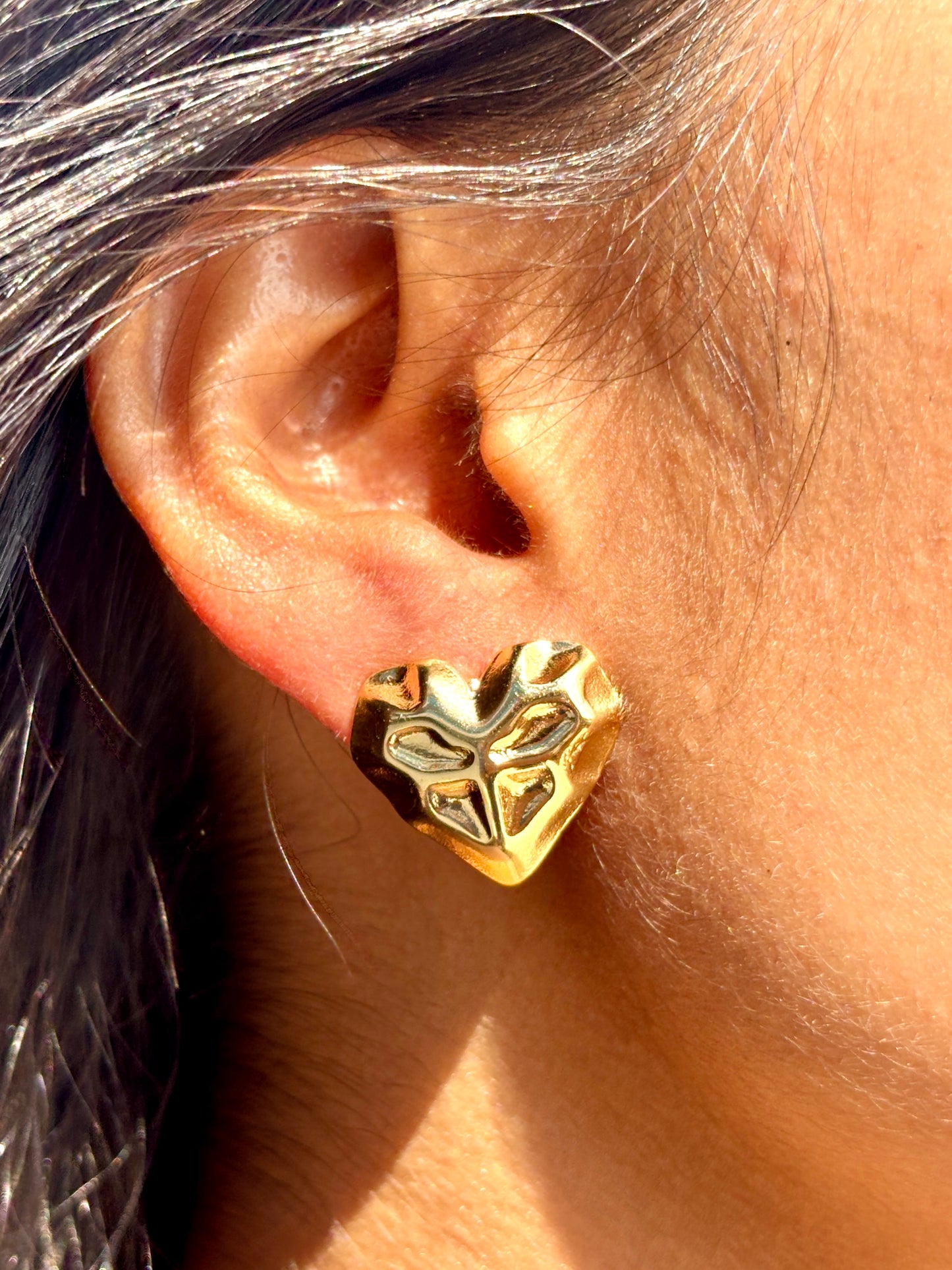 Molten Heart Studs
