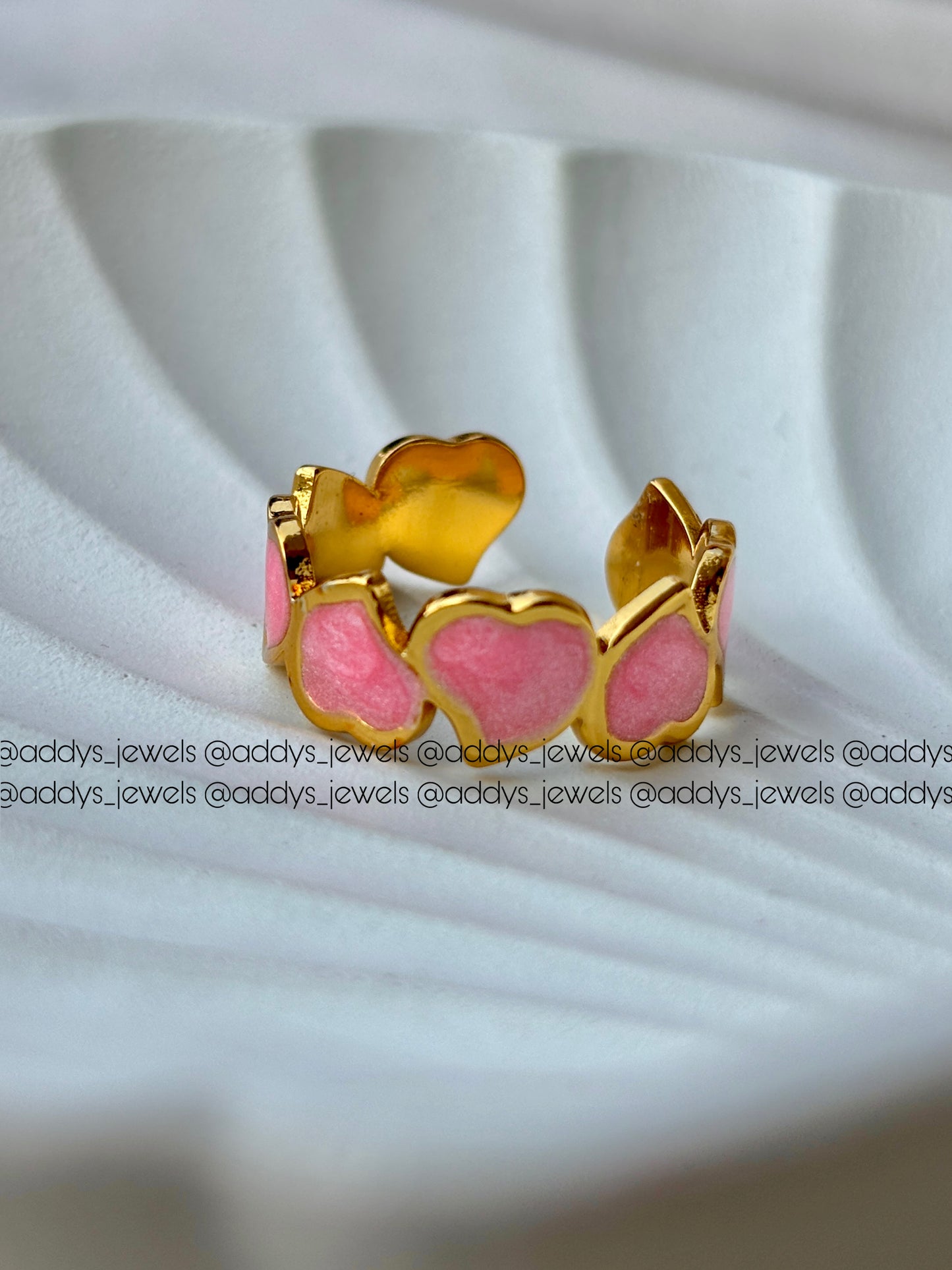 Blush Hearts Ring (ADJUSTABLE)