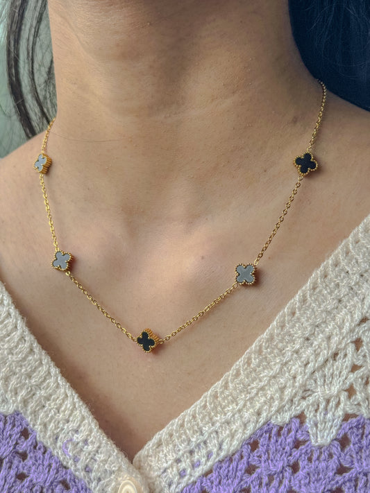 Vibrant Clover Harmony Necklace