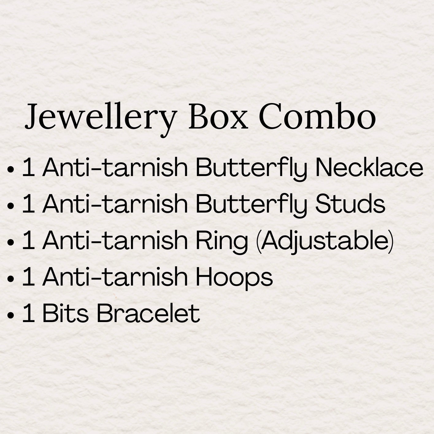 Anti-tarnish Jewellery Gift Box (5 items + Free Organiser)