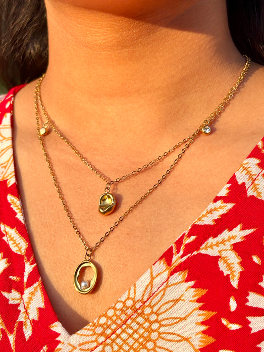 Golden Muse Layered Necklace