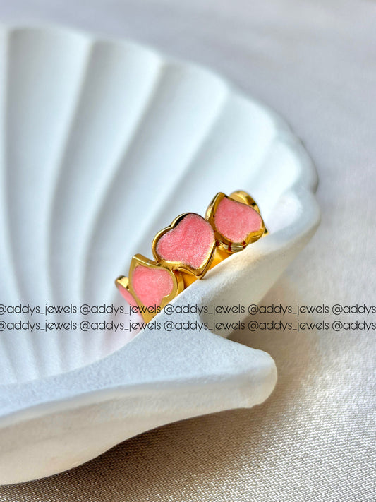 Blush Hearts Ring (ADJUSTABLE)