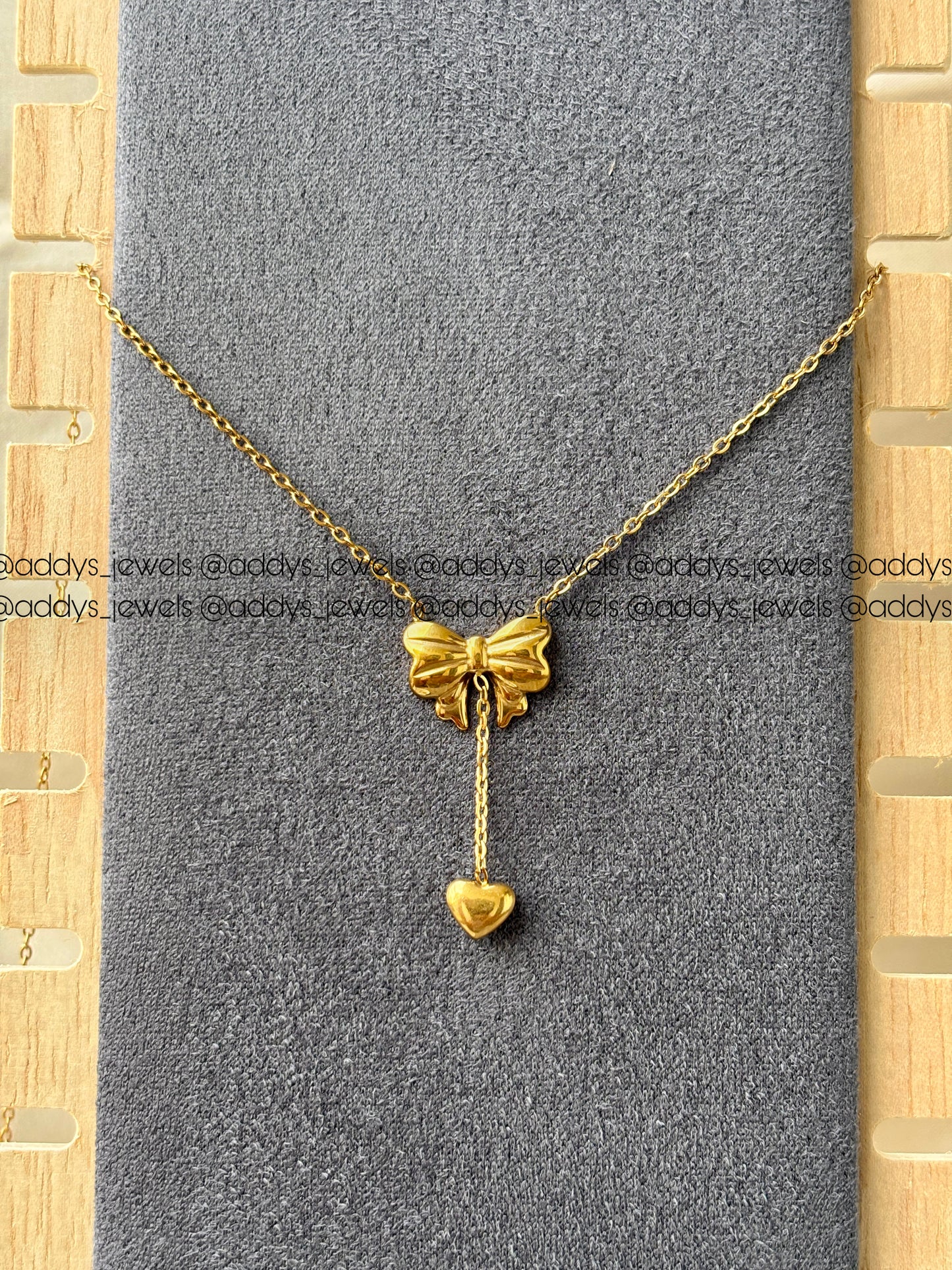Bow Charm Necklace