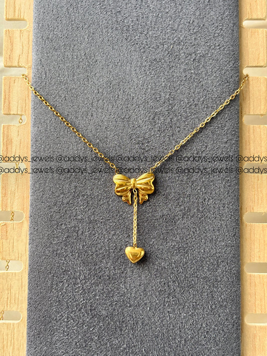 Bow Charm Necklace