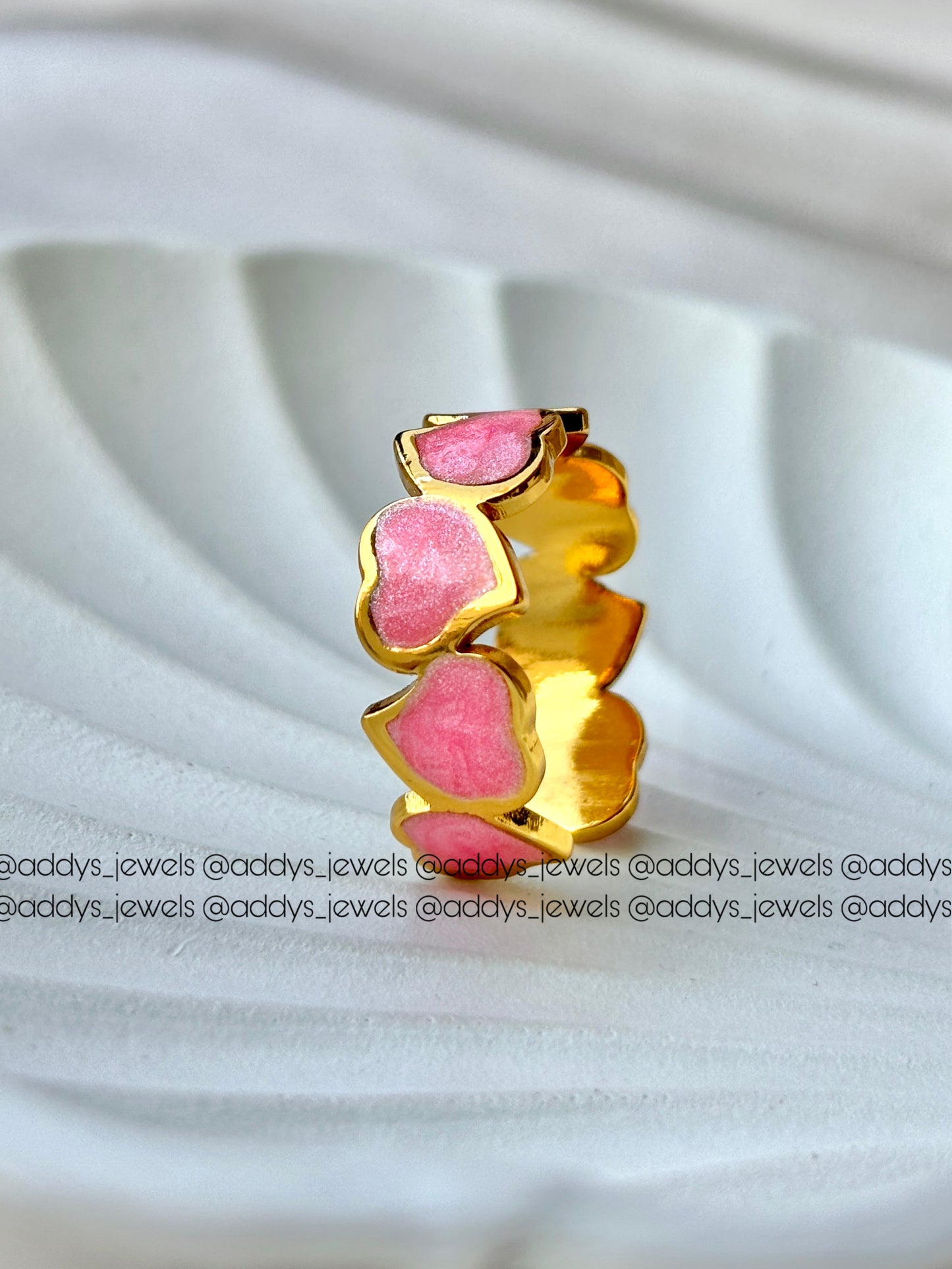 Blush Hearts Ring (ADJUSTABLE)