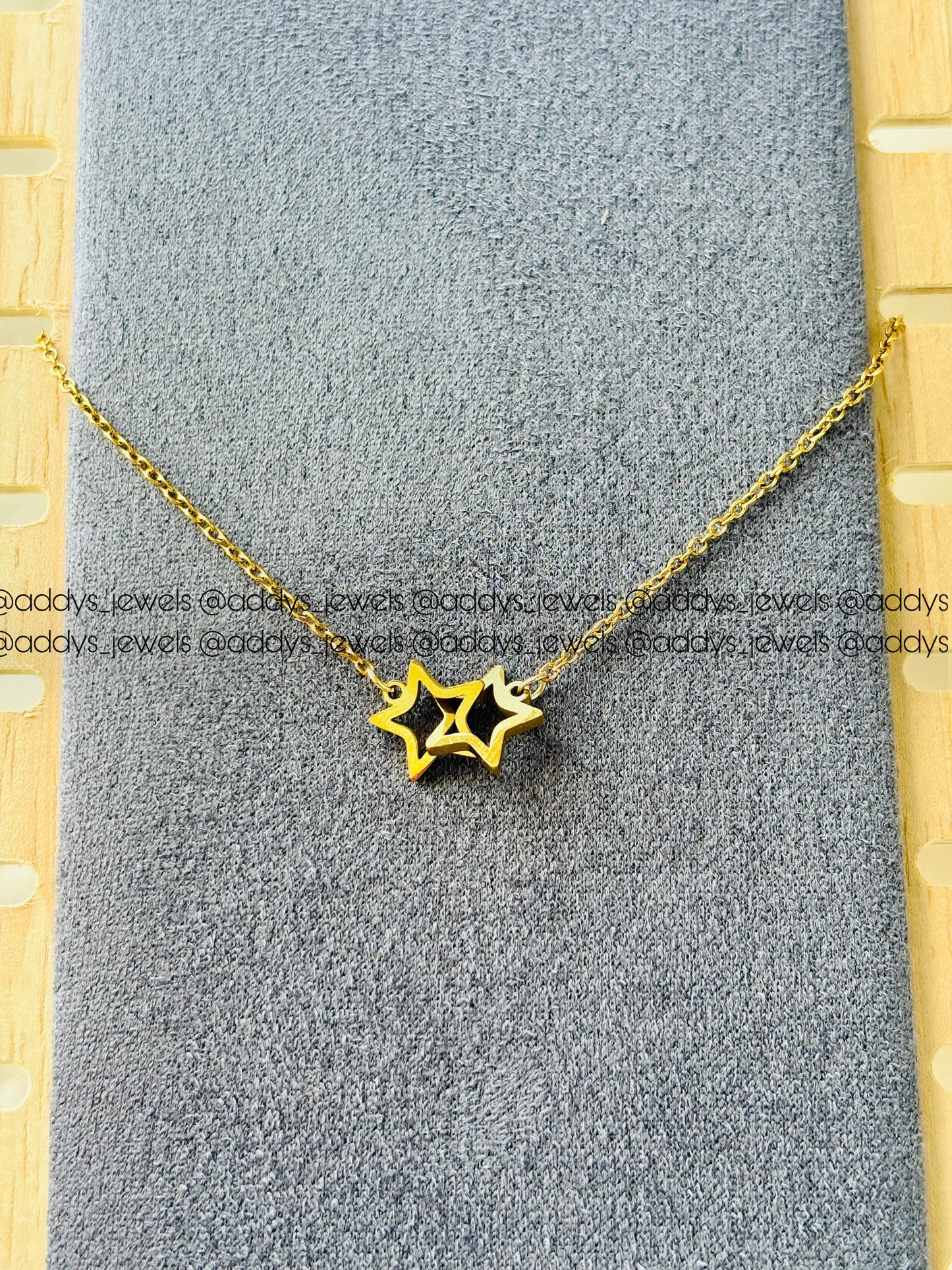 Twin Star Necklace