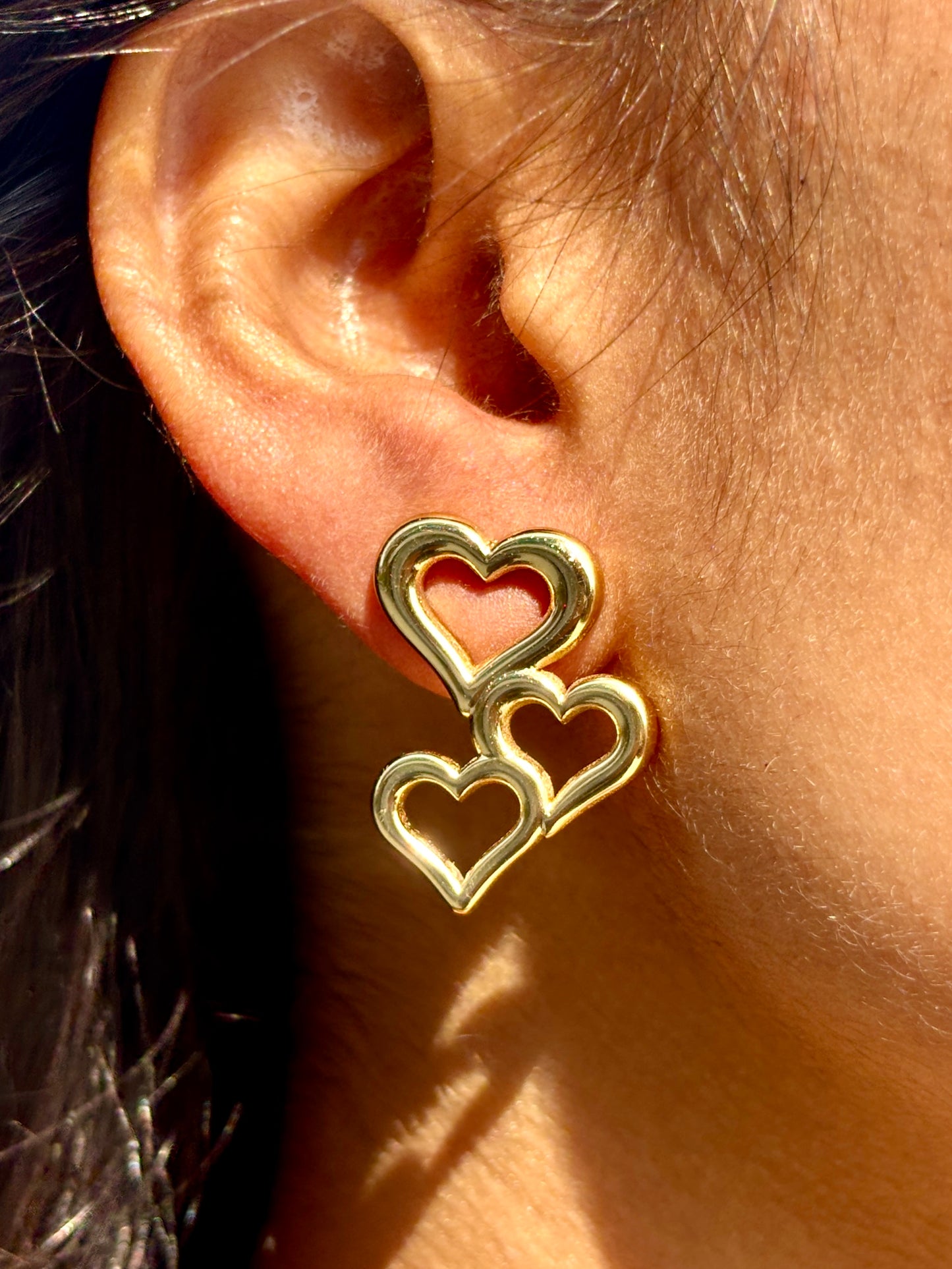 Heart Link Studs
