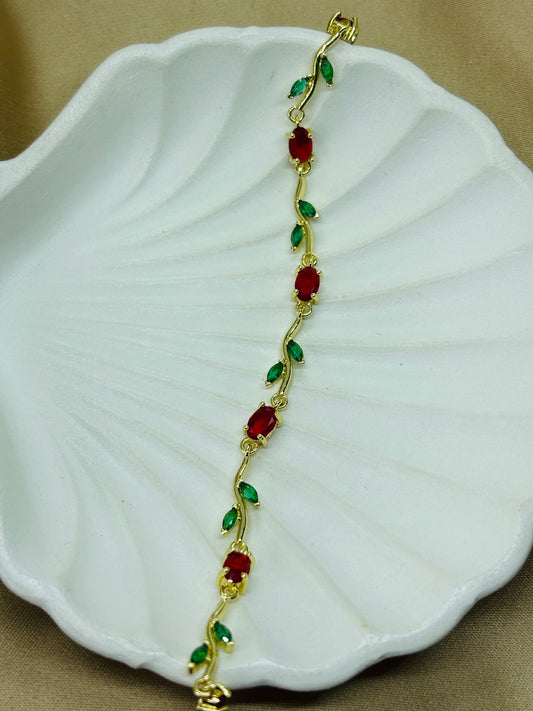 Red Tulip Bracelet