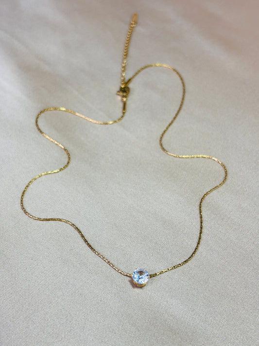 Solitaire Whisper Necklace