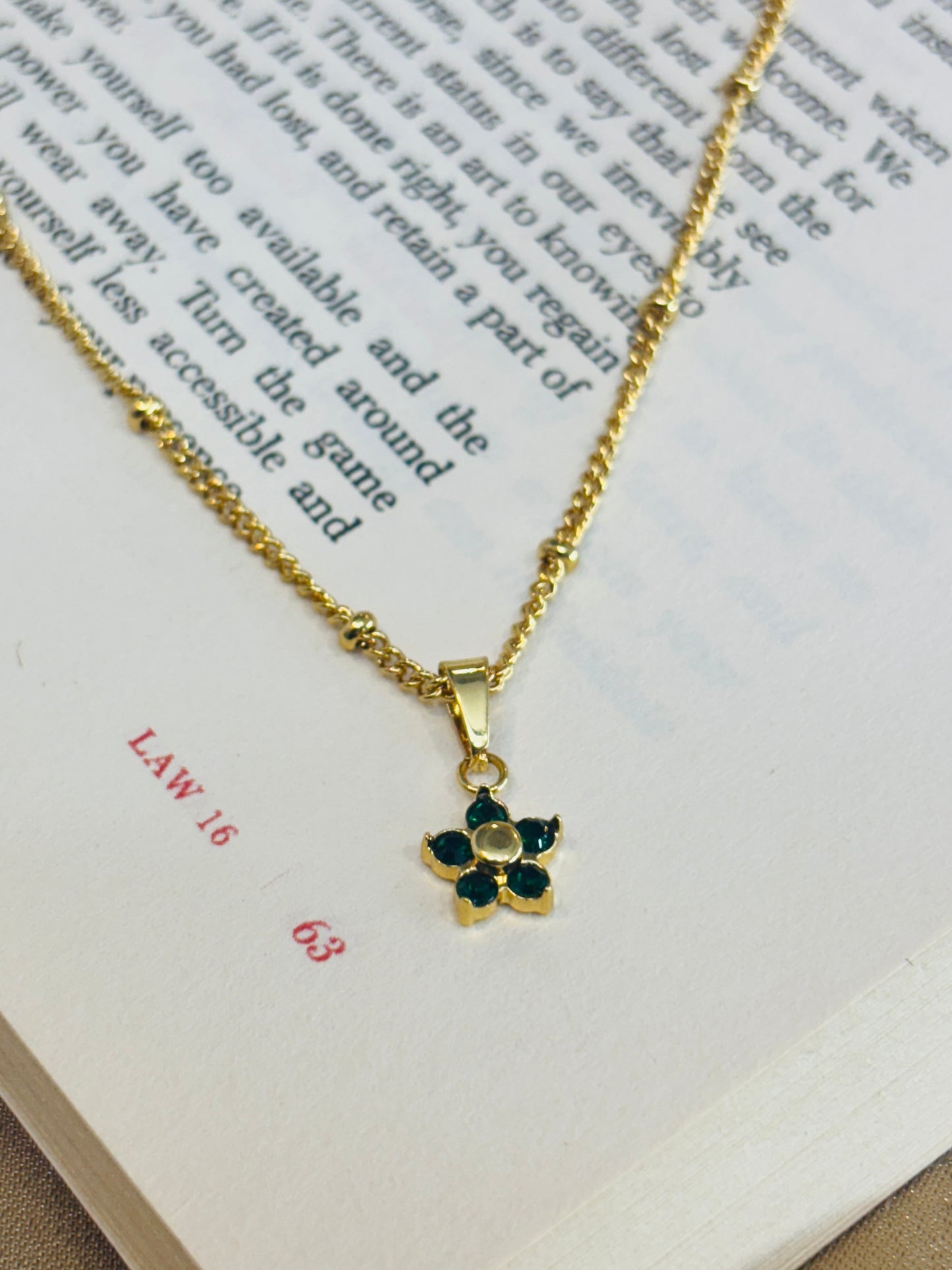 Emerald Drift Necklace