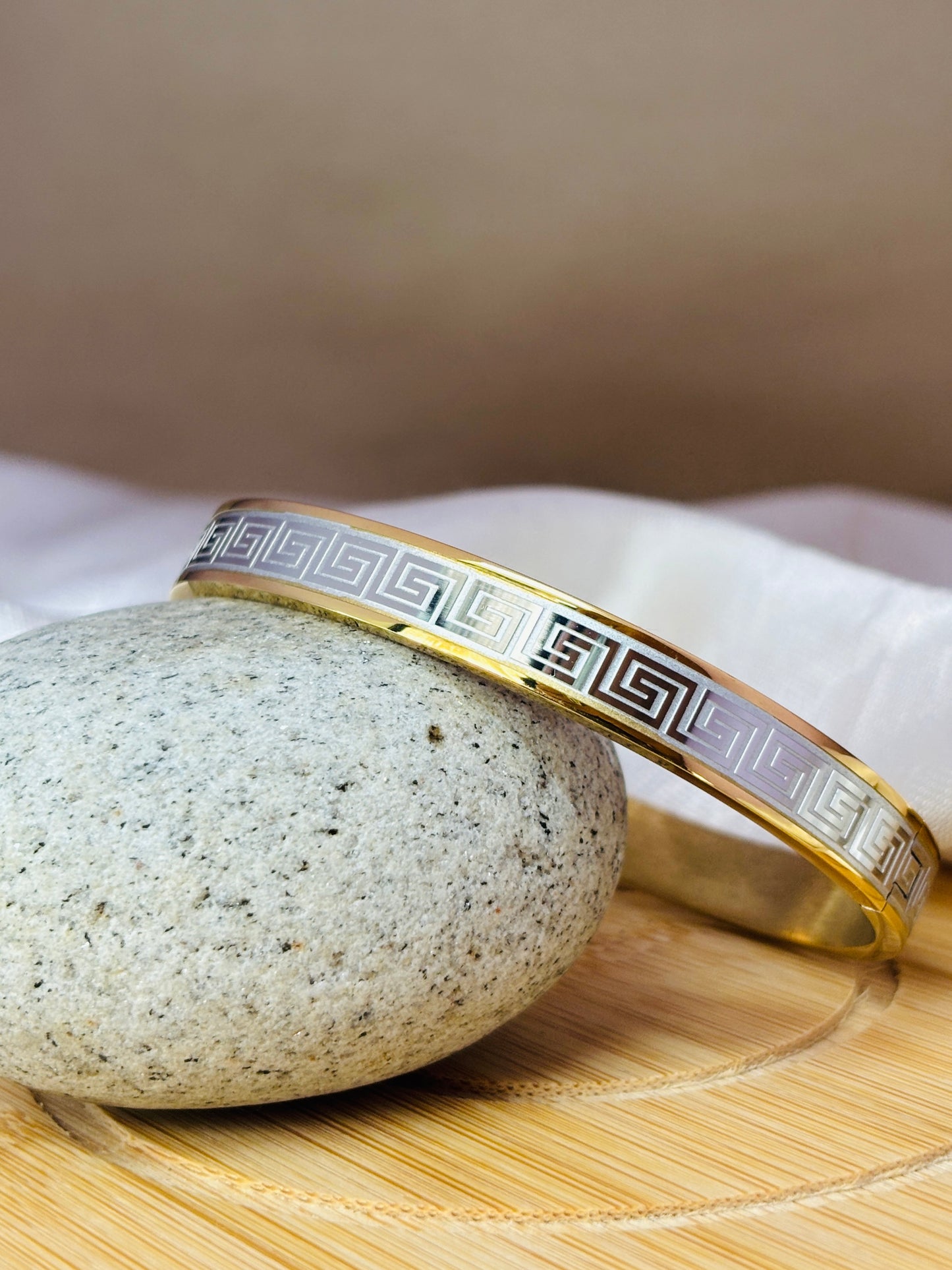 Silver Greek Luxe Gold Bracelet